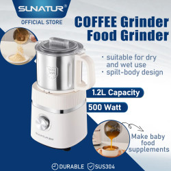SUNATUR Multifunktionsmühle: Kaffee- und Gewürzmahlen leicht gemacht